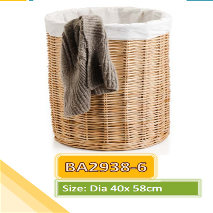 Wicker laundry basket  from mmcis china